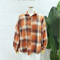 [에잇컨셉] 2023모직체크퍼프NB 루즈핏 남방 C22L7FNB001 (2컬러)