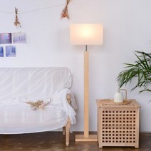 아웃도어랜드마크 사각 우드 네츄럴 토너먼트 장스탠드 카페 인테리어, 단품