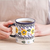 프라카 일자 머그컵 - 중 350ml, 레드달리온