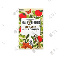 히스앤헤더 오가닉 애플&시나몬 허브티, 50g, 2개