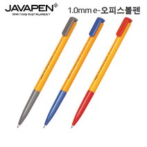 자바 e오피스볼펜 1.0mm 12개입, 적색