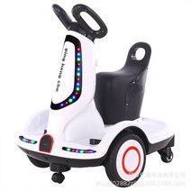 실내용 농구 기 용 전기 밸런스 자동차 5 륜 원격 제어 터닝 카 회전 야외 라이딩, [01] White-remote control, 한개옵션1