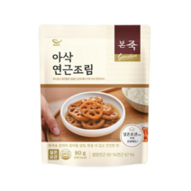 본죽 아삭 연근조림, 30개, 80g