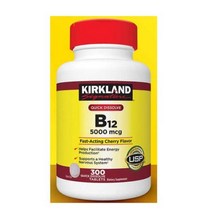 커클랜드 퀵 디졸브 B12 5000 mcg 300정 (태블릿) Kirkland Signature Quick Dissolve B-12 mcg. 300 Tablets, 1개