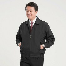 파파브로 남성 편안한 베이직 심플한 디자인 비즈니스 점퍼 HA-JUA-Q001-블랙