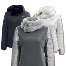 디블록스 여성 양팔 패딩 골프방풍니트