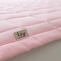 늘포잠 도토리 MOC 모달 순면 사계절 이불 침대패드 파스텔 무지 단품, 파스텔 핑크