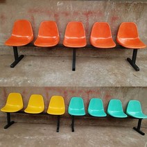 단체의자 4인석 관람석 락커룸 대기실 공항의자 관중, 4인용 플라스틱 컬러 시트