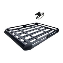 ALWAYSME 130X90CM 알루미늄 자동차 탑 히치 장착 카고 캐리어 랙 수화물 바구니 마운트 부품 포함 실버 컬러 또는 블랙 컬러, 블랙 130x100cm
