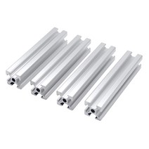 2개/묶음 2020 알루미늄 프로파일 압출 100mm ~ 길이 선형 레일 500mm DIY 3D 프린터 작업대 CNC, 03 200mm