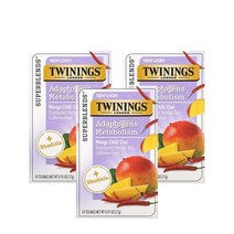 트와이닝 허브티 망고 칠리 차이 27g 18티백 Twinings Adaptogens Metabolism Herbal Tea, 3팩