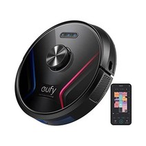 eufy by Anker 로보백 X8 로봇청소기 + iPath 레이져 네비게이션 Twin-Turbine Technology generates 2000Pa x2 Suction AI., Black
