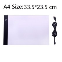 테블릿 드로잉 크리 에이 티브 a4 크기 3 레벨 디 밍이 가능한 복사 보드, 335 x 235mm