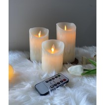 miniyo LED촛불 전자촛불 양초 흔들리는촛불 3P 당일발송, LED촛불 파라핀왁스