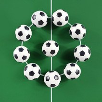 카타르월드컵공인구 EPL공인구 축구공 5호 4호 10pcs 테이블 축구 공 교체 축구, 검은색