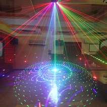 무대 조명 ysh led disco laser light dmx mini 9 눈 효과, 협력사, EU 플러그