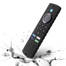리모컨 가전제품 원격 아마존 파이어 TV 스틱 라이트 원격 제어 실리콘 케이스 충격 방지 안티-슬립 교체, Black, 05 Black
