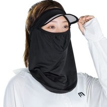 얼굴 햇빛 가리개 목 여름 넥워머 골프 자외선 차단 마스크 농사 모자 선 스크린 아이스 여성 야외 양산 통합 통기성 베일 빠른 건조 바이저 UV 보호 빈 탑, BK