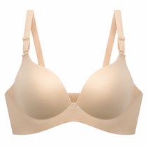볼륨업 노와이어 뽕브라 래쉬가드 이너브라, 베이지