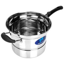 리빙아트 스텐 찜국수냄비18cm 스텐냄비 파스타냄비, 18cm찜국수냄비, 실버