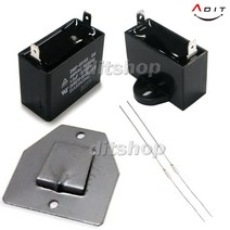 ADIT 국산부품 선풍기 모터기동콘덴서 (0.6~12) 휴즈 노브 붙임쇠 콘덴서, BK0820, 1개