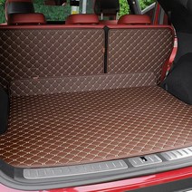 아이칸 퀼팅 가죽 트렁크매트-볼보 xc60 하이브리드, 블랙_볼보 xc60 하이브리드 (20년~), 트렁크 바닥매트, 볼보