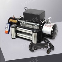 전기 윈치 12V 자동차 소형 크레인 로프 인양기 3500 원격제어, 12V 3000파운드