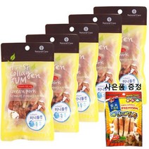 네츄럴코어 콜라겐 미니돌돌 강아지간식 + 만도 스페샬푸드4p 1개증정, 우유5개