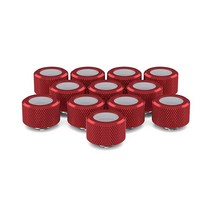 PrimoChill 16mm OD 리지드 SX 피팅 - 12팩 - 옐로우, Candy Red