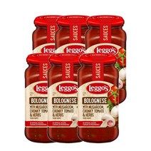 레고스 파스타 소스 볼로네제 500g Leggos Pasta Sauce Bolognese Mushroom Chunky Tomato, 6팩