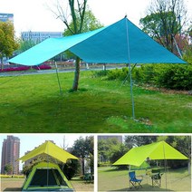 KFP 렉타 타프 300x295cm/캠핑/야외그늘막/헥사타프/자외선 차단 차광막, 상세설명 참조, 녹색