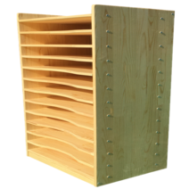 도화지 대형 문방구 하드우드 그리드 문구 상자 진열, 4오픈파티클보드60x40x60cm6겹