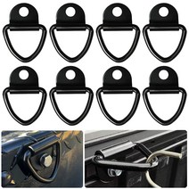 카고 타이 다운 앵커 V-링 2 인치 직경 스틸 볼트 트레일러 트럭 픽업 밴 플러시 마운트 D 모양 풀 후크, 한개옵션0, 한개옵션0