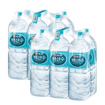 농심 백산수 2L 12병 백두산 청정 물 생수 미네랄 대용량 먹는샘물 eco 에코