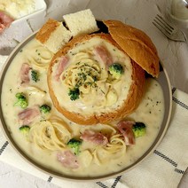 [요리하는남자들] 베이컨빠네크림파스타 2인분 밀키트 쿠킹박스 크림스파게티 국물 간편파스타 캠핑음식 홈파티