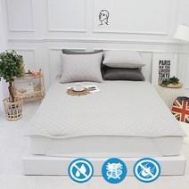 단잠 알러지케어 기능성 방수 패드, 그레이