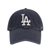 47브랜드 MLB모자 엠엘비 LA 다저스 클린업 빅 로고 볼캡 모자 빈티지네이비 B-RGW12GWSNL-VNF