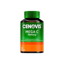 세노비스 메가 비타민C 1000mg 60 오렌지 맛 씹을 수 있는 정제.