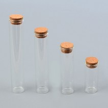 유리 샘플병 미니 코르크 유리병 일자유리병 공병, 50mm, 기본