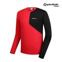 [테일러메이드]남성 배색 조직감 라운드 니트 TMSRK1922-500