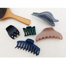 예쁜 무광 헤어 집게핀 유행하는 올림머리 핫한 머리핀 일자 바나나 웨이브 클립 군밤이네