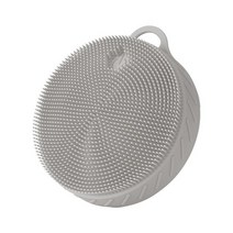 바디솔 등밀이기계 전동 바디브러쉬 실리콘 전기 실리콘 목욕 바디 브러시 각질 제거 다기능 백 스크러버, 02 GRAY