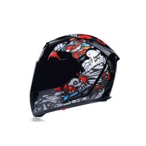 쇼에이 오픈페이스 티티앤코 헬멧 풀 페이스 오토바이 헬멧 모터사이클 안전모 더블 바이저 충돌 보호 장비, M, 10