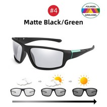 BEGREAT Polarized Driving Sun glasses 포토 크로 믹 선글라스 매트 블랙 스포츠 고글 100% Men Sunglasses, 01 Black, 04 Matte Black Green_01 Black