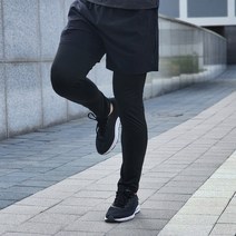 미드디엔 남자 레깅스 반바지 세트 9부 남성용 트레이닝복 스포츠 운동복 팬츠 헬스 런닝 축구 기모