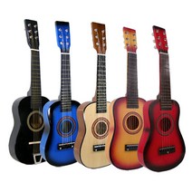 SMN 미니 기타 통 어린이선물 인테리어장식소품 악기세트 장난감, A.원목