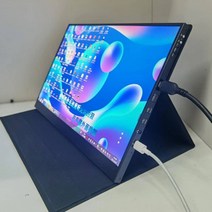 휴대용 보조 모니터 듀얼 포터블 스마트폰 닌텐도 호환, 17.3인치, 레드 hdmi/2K/거치대