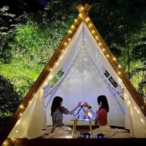캠핑장 글램핑 텐트 인디언 그늘막 업소용 호텔 삼각, 2.2x2 화이트