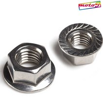 SS 304 스테인리스 플랜지 너트 3가지 사이즈 M6 M8 M10 스텐너트 볼트 나사 육각볼트 오토티엔, 1개