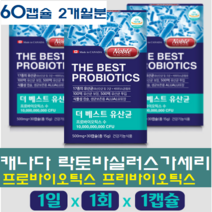 노블 포스트바이오틱스 bb-12 프로바이오틱스 프리바이오틱스 모유 유산균 3세대 캡슐 프롤린 신바이오틱스 멀티바이오틱스 비피도 비만세포 장내유익균, 500mg, 60캡슐
